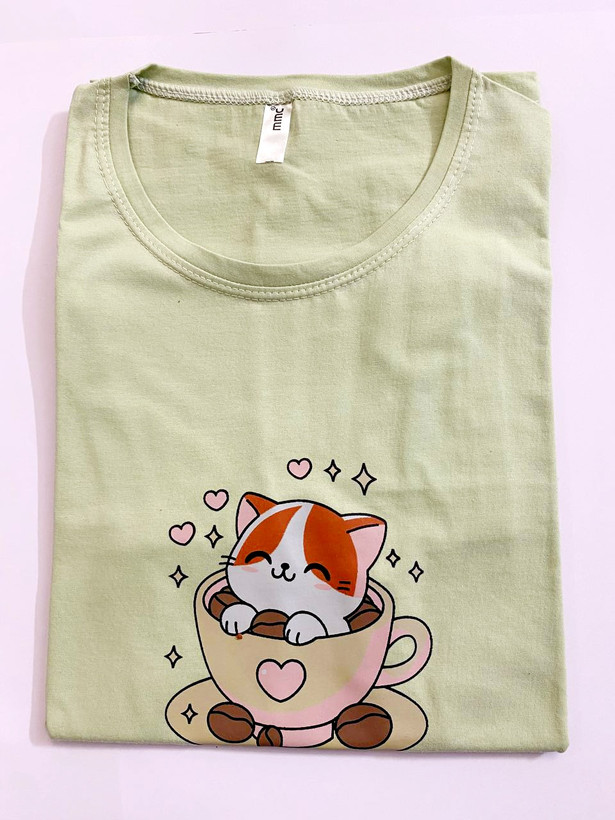 تیشرت گربه ای دخترانه