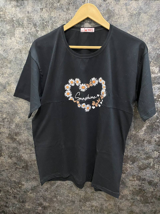 تیشرت نخ پنبه دخترانه